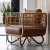 Handwoven Cane Lounge Chair 57